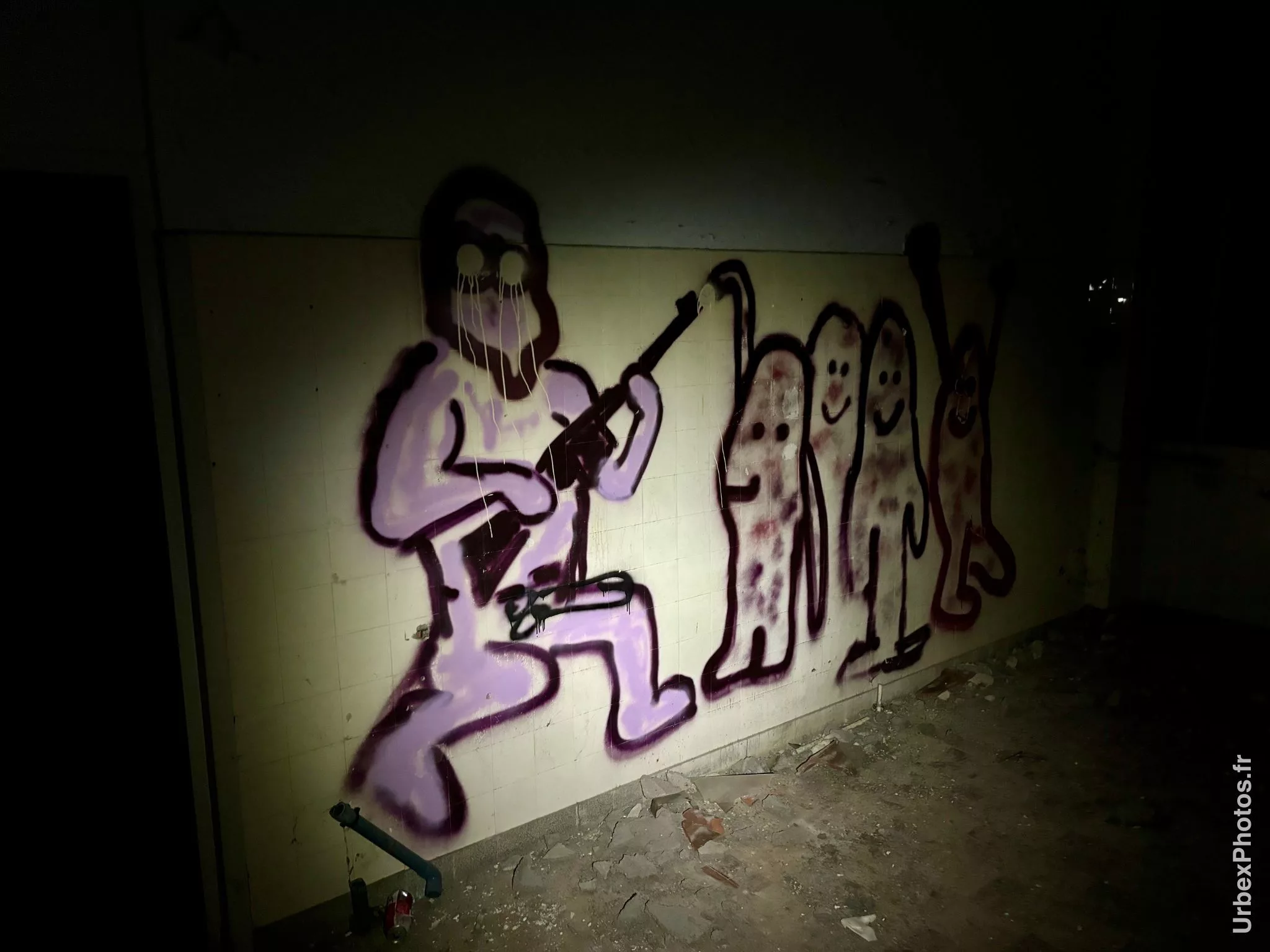 Graffiti dans le Sanatorium Simone Weber