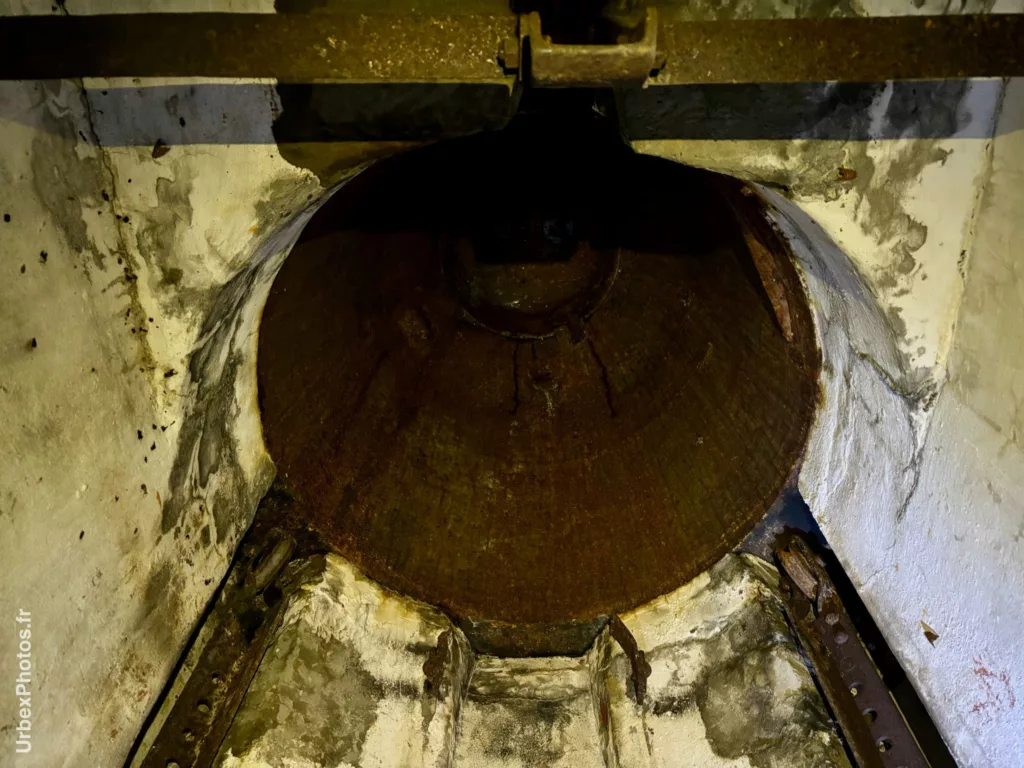 Intérieur d'une tourelle du Fort Fischer