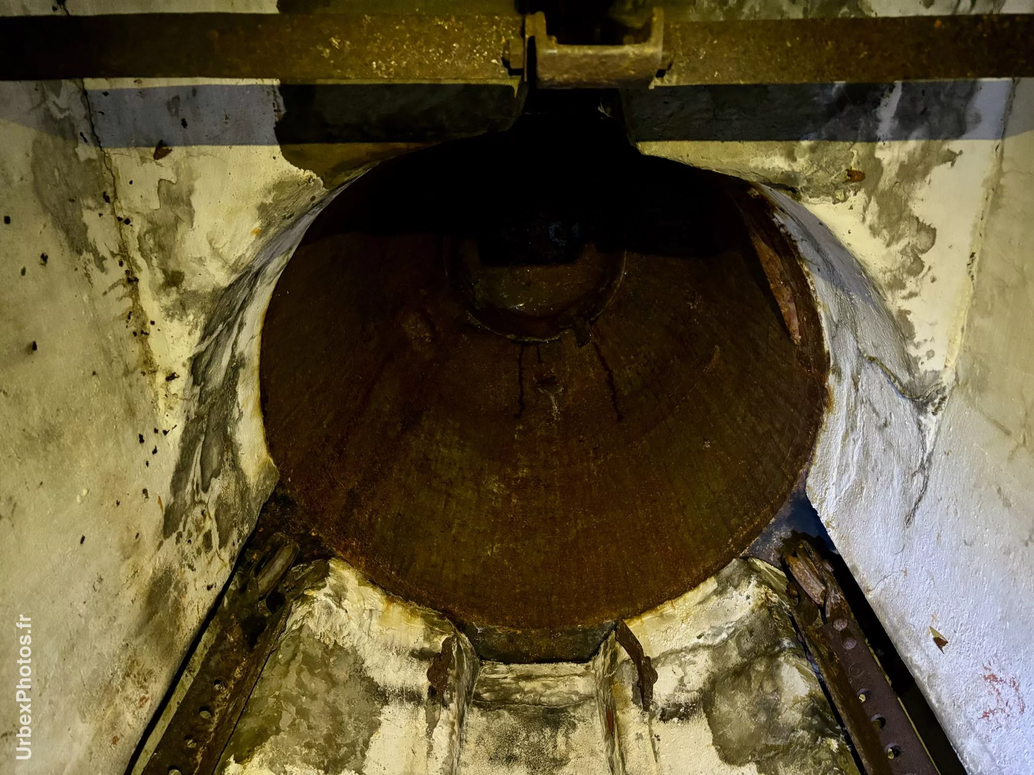 Intérieur d'une tourelle du Fort Fischer