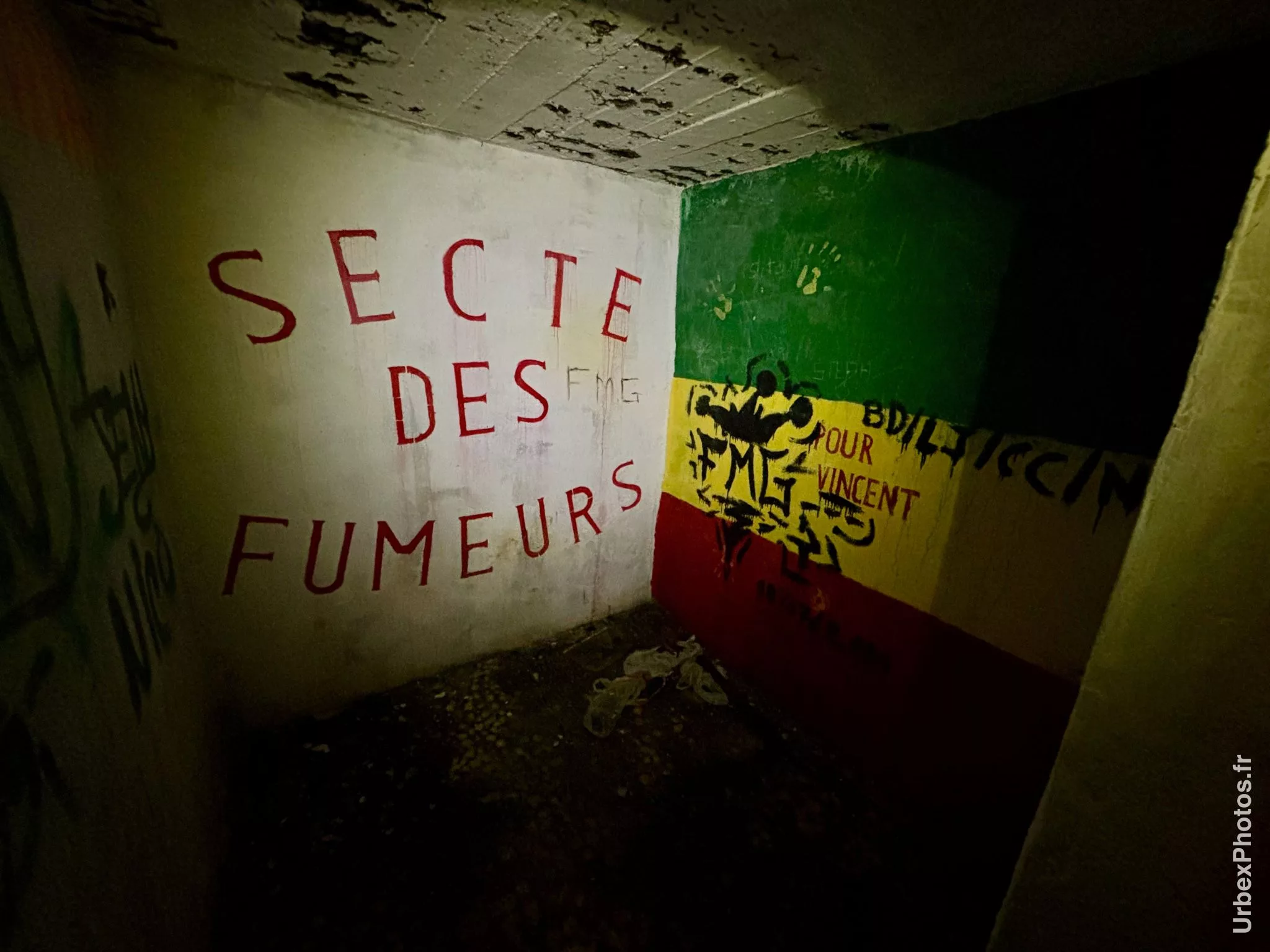 Des dessins Rastas sur des murs