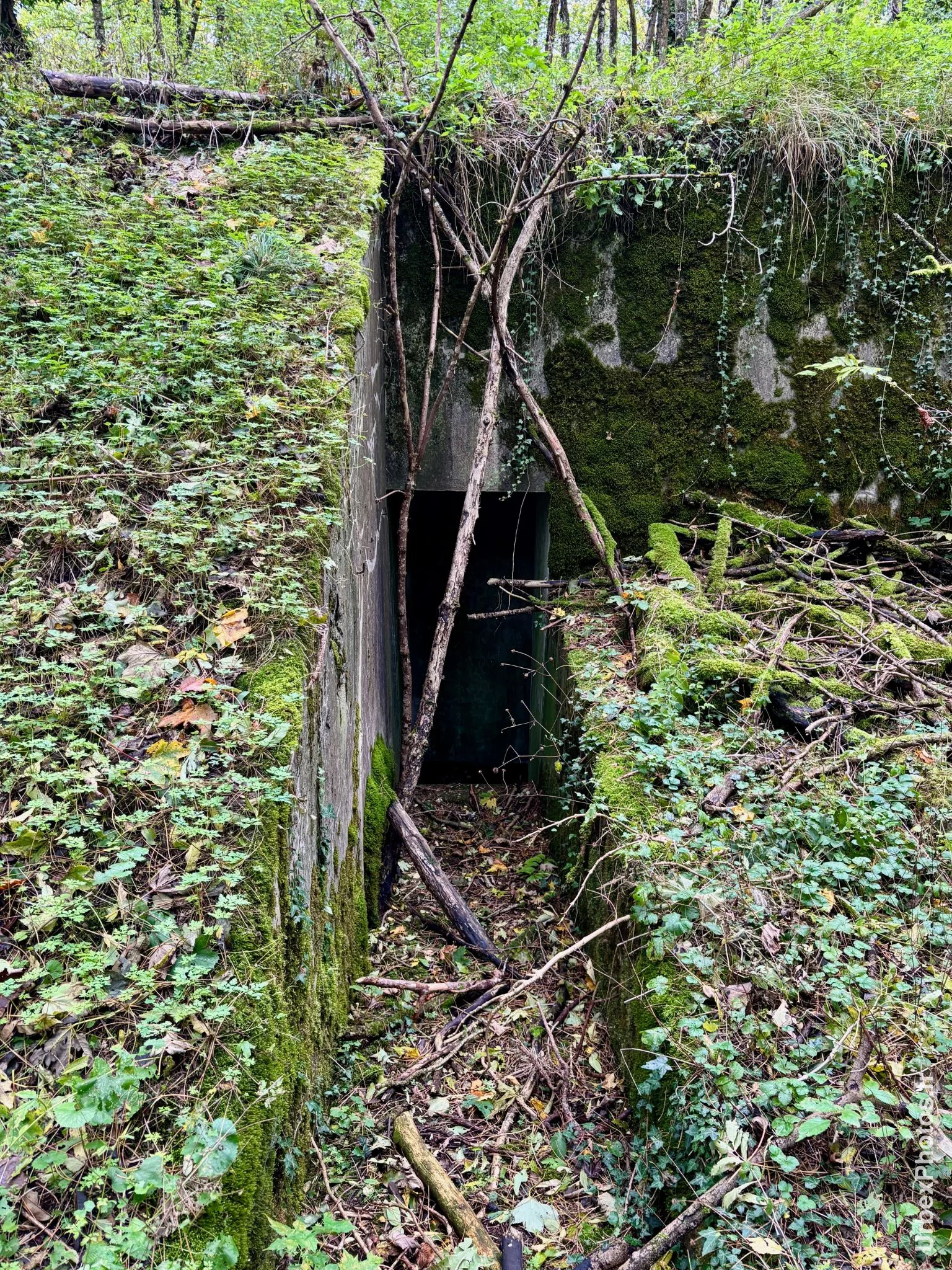 Une entrée dans un mur de fortification