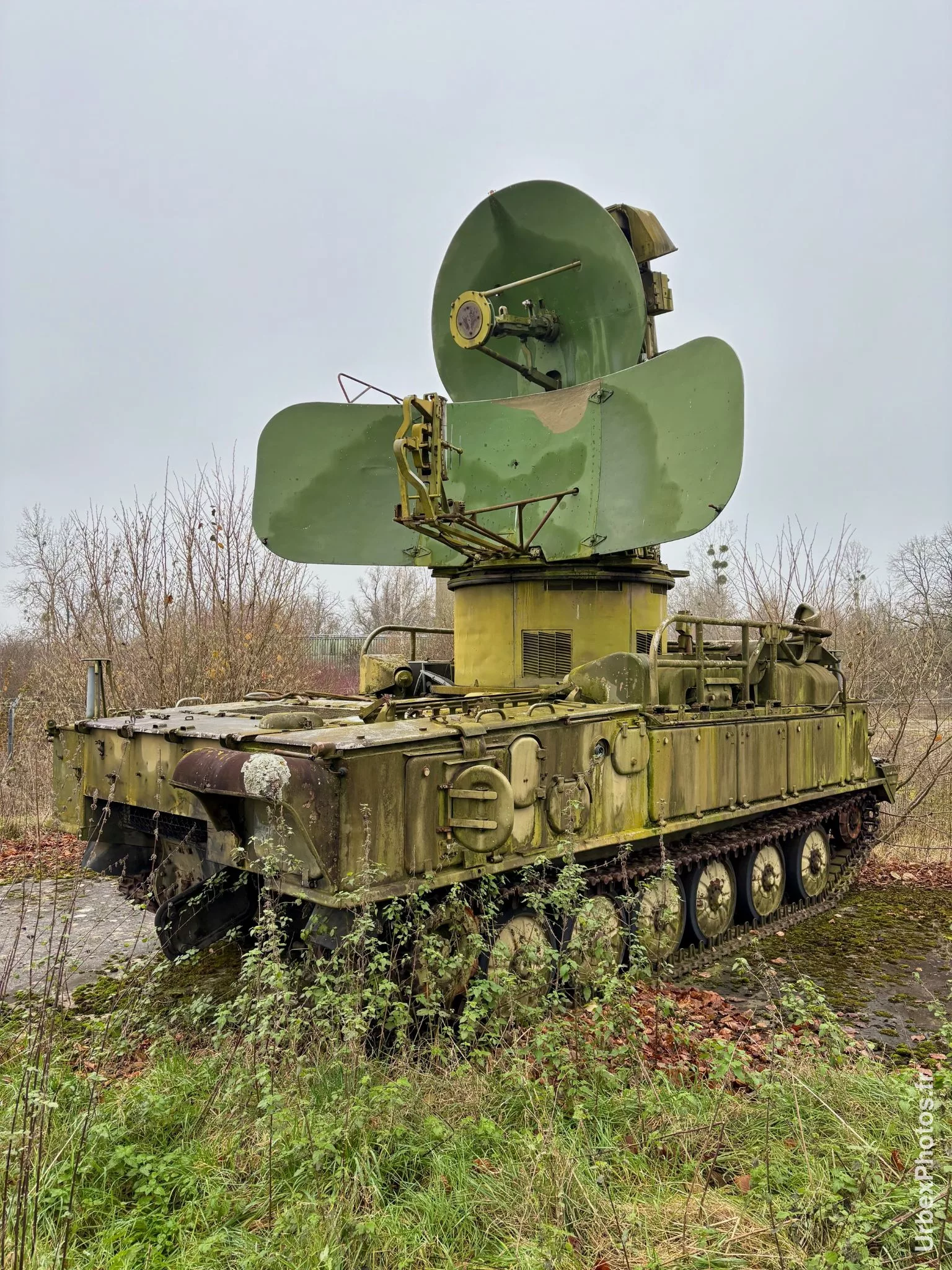 Photo urbex d'un char radar français en Lorraine