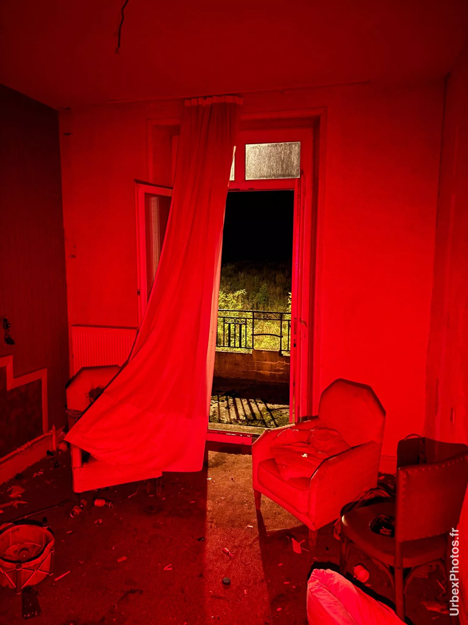 Fenêtre ouverte de l'Hôtel Bonin