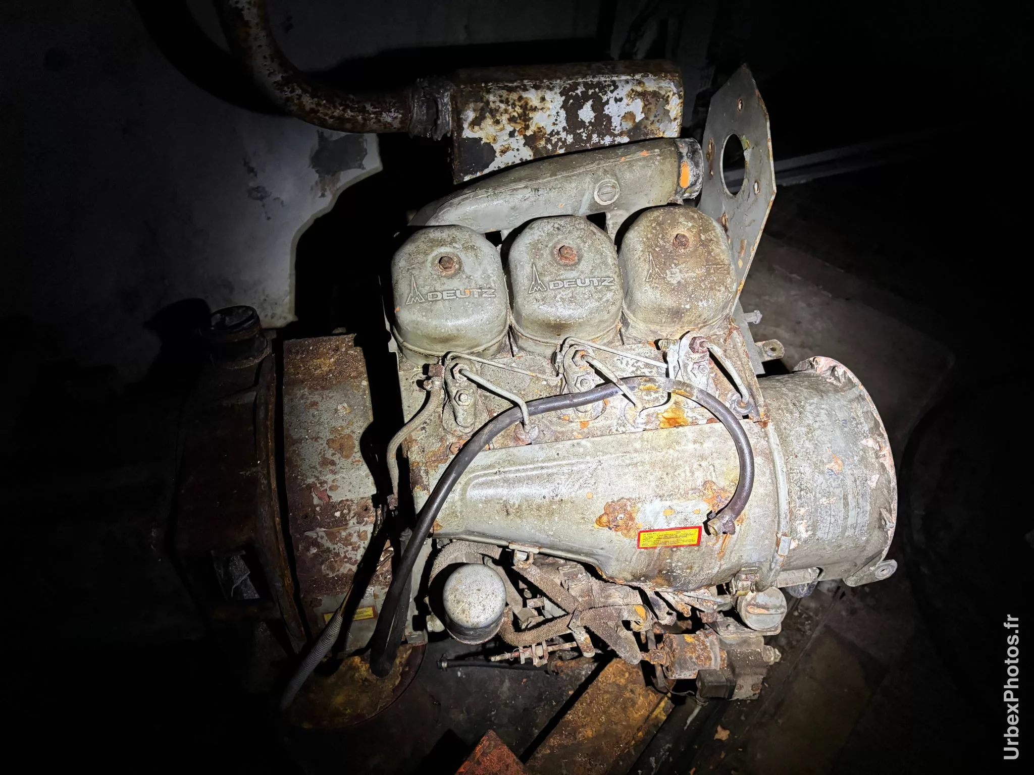 Groupe électrogène d'un ouvrage de la ligne Maginot