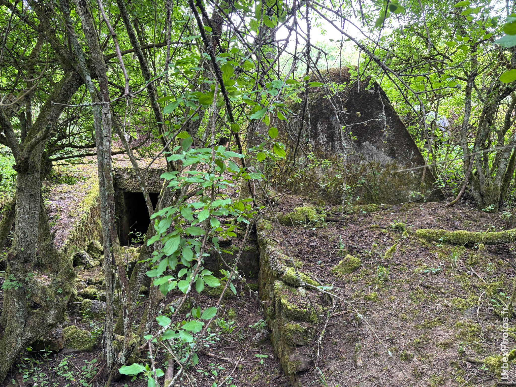 Entrée d'un bloc de combat de la ligne Maginot