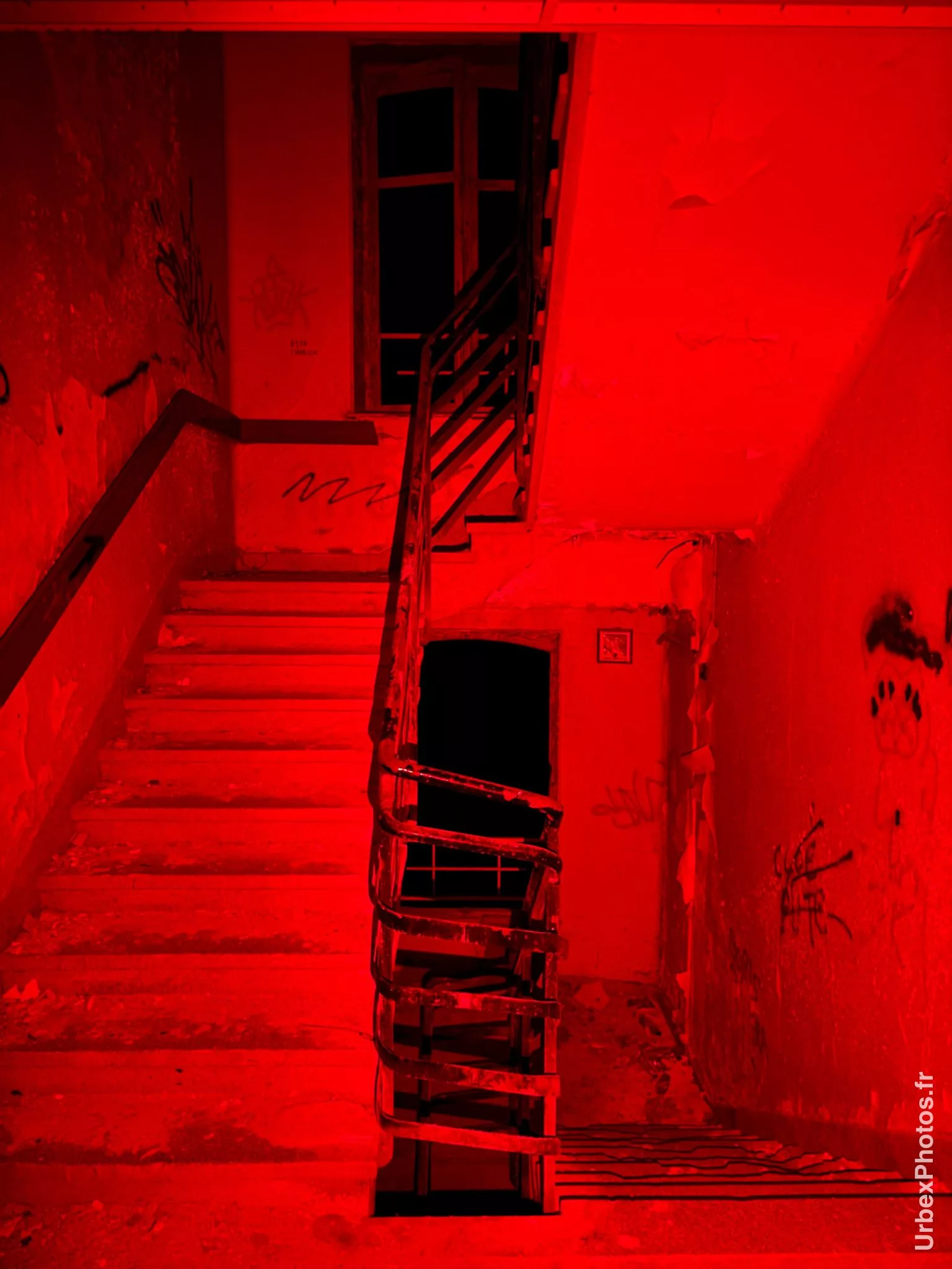 Escalier dans le Sanatorium Simone Weber
