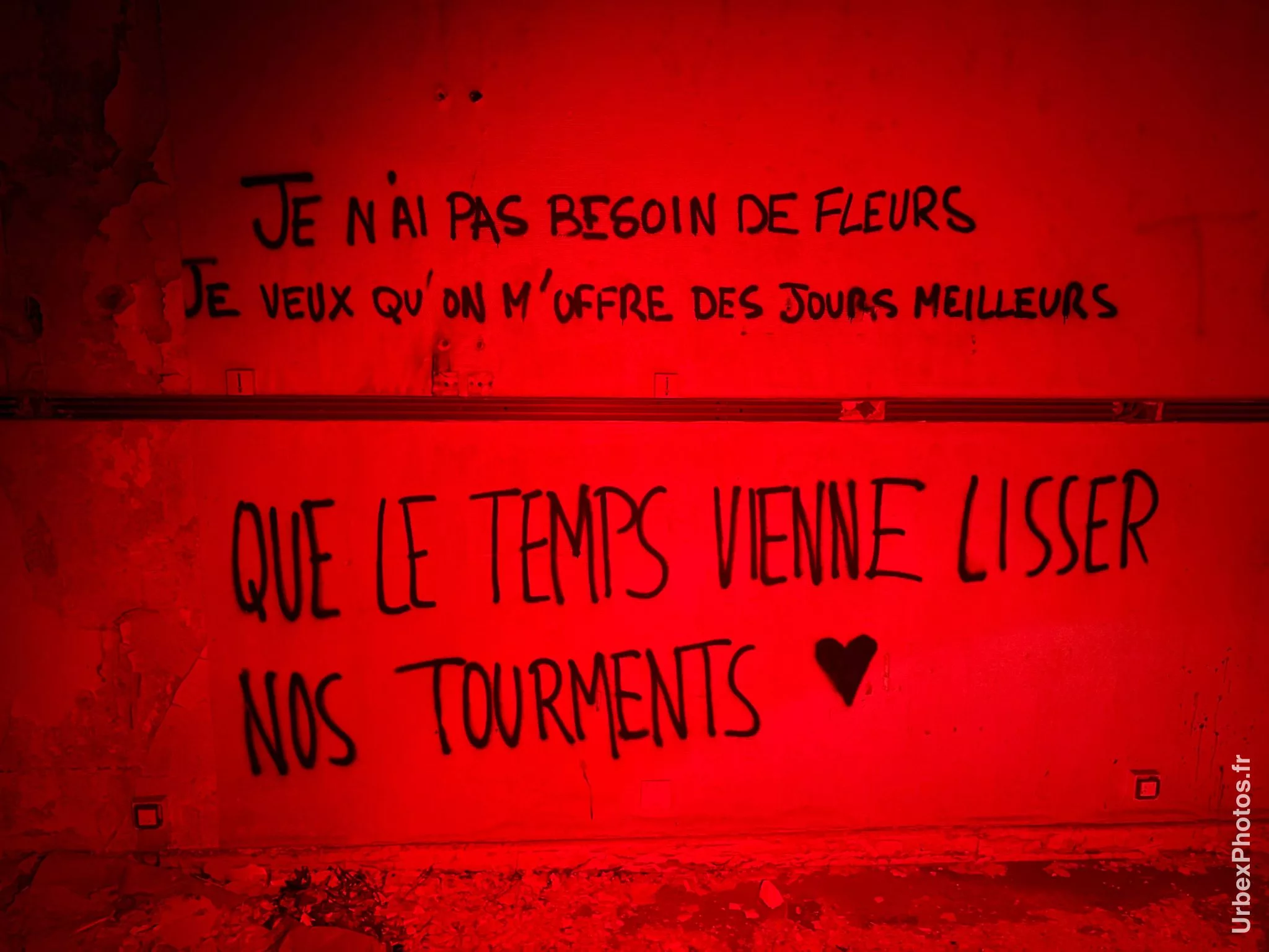 Graffiti dans le Sanatorium Simone Weber