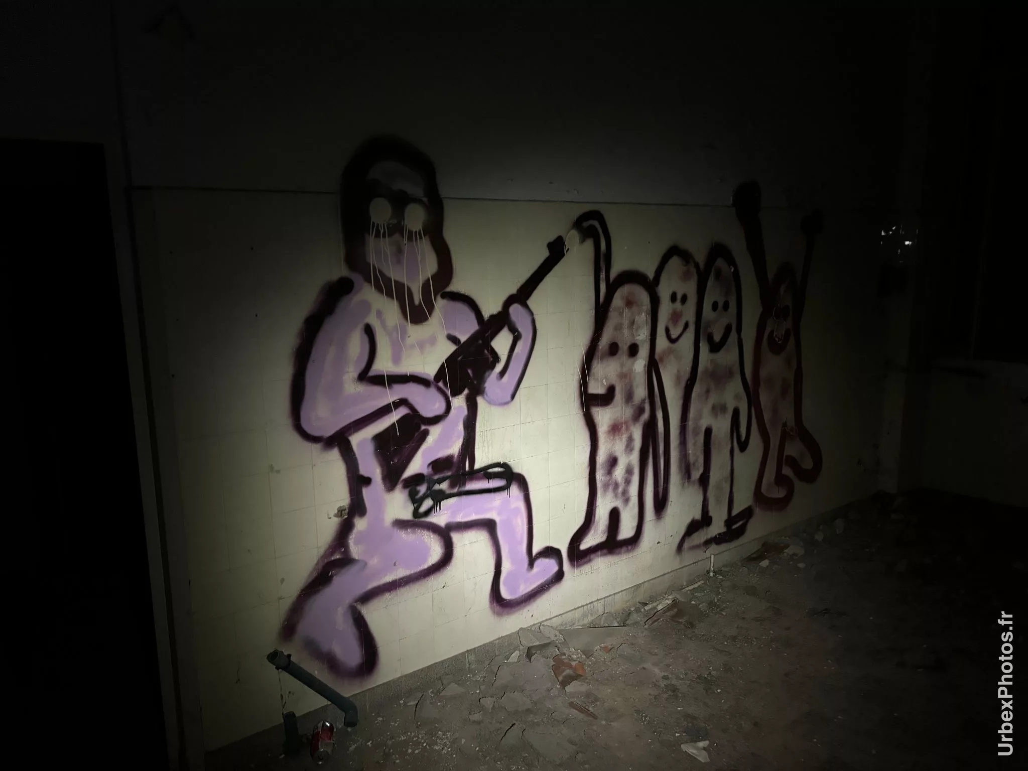 Graffiti dans le Sanatorium Simone Weber