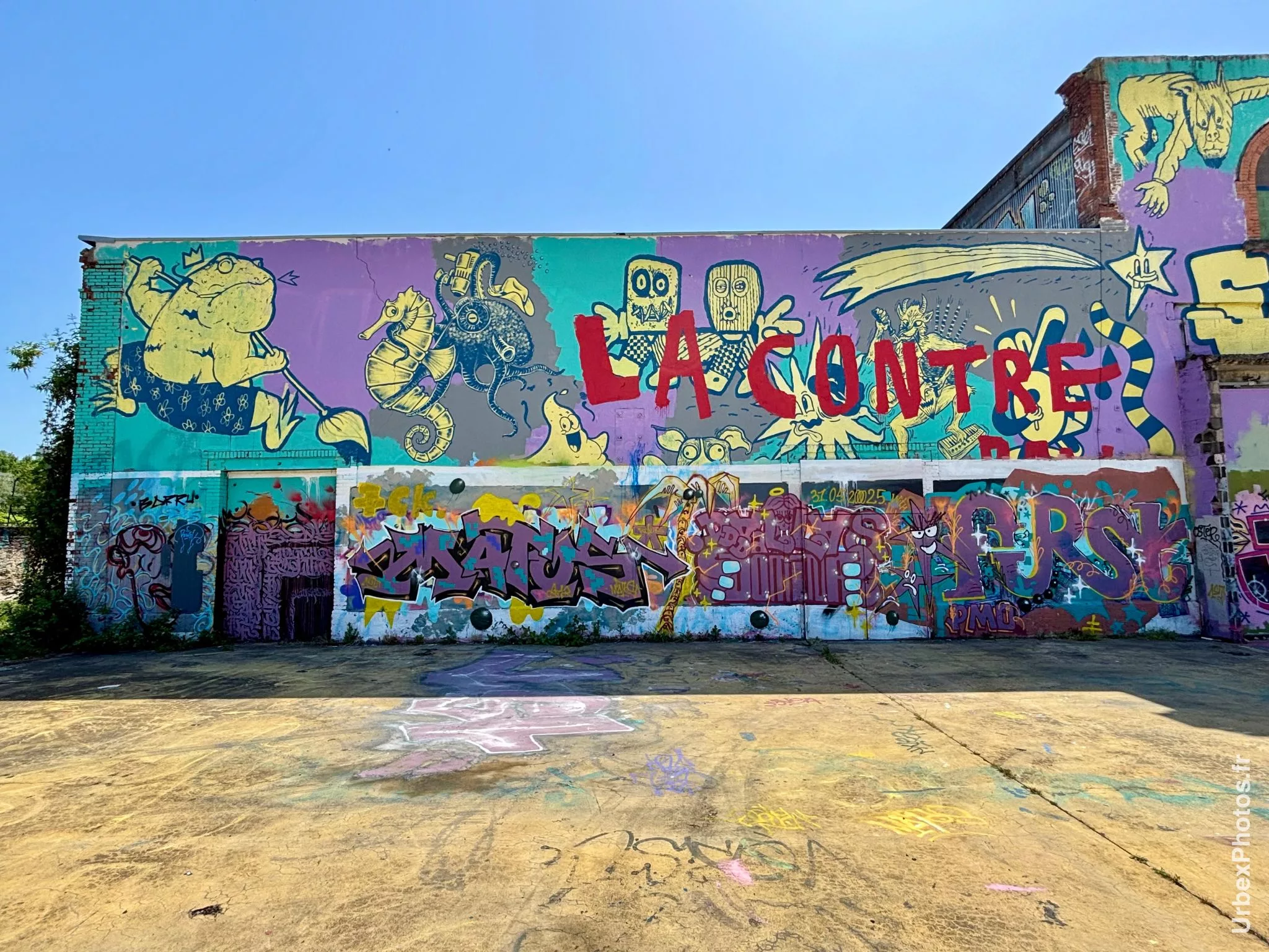 Graffitis dans l'Usine Alstom