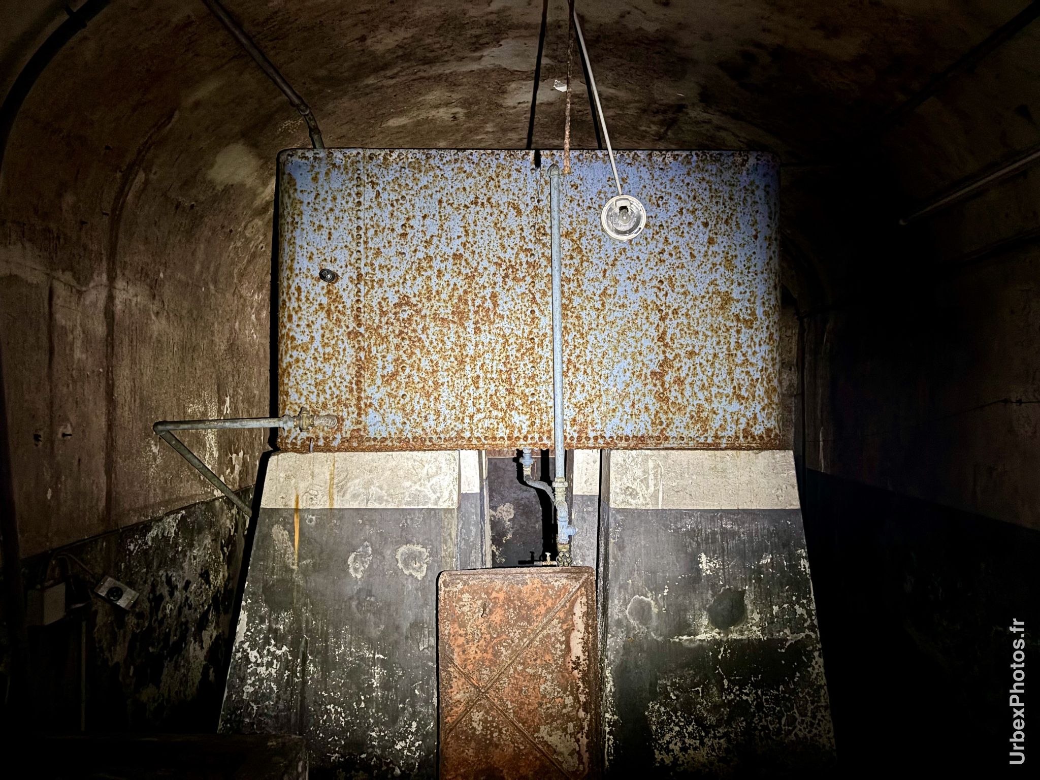 Réservoir d'eau d'un fort de la ligne Maginot