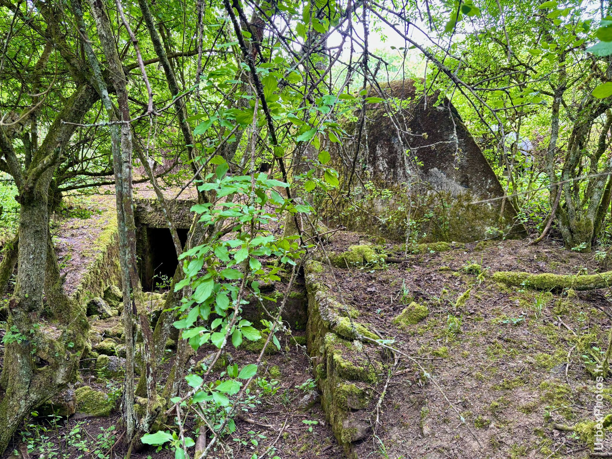 Entrée d'un bloc de combat de la ligne Maginot