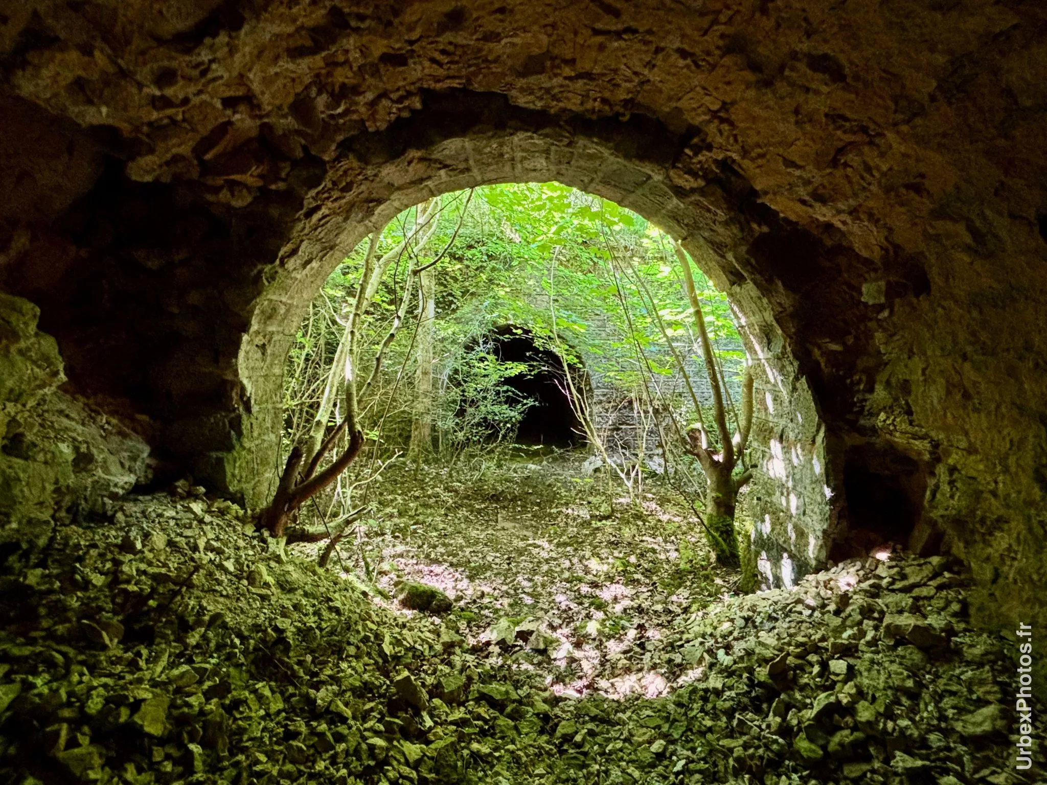 Photo urbex de la nature reprenant ses droits