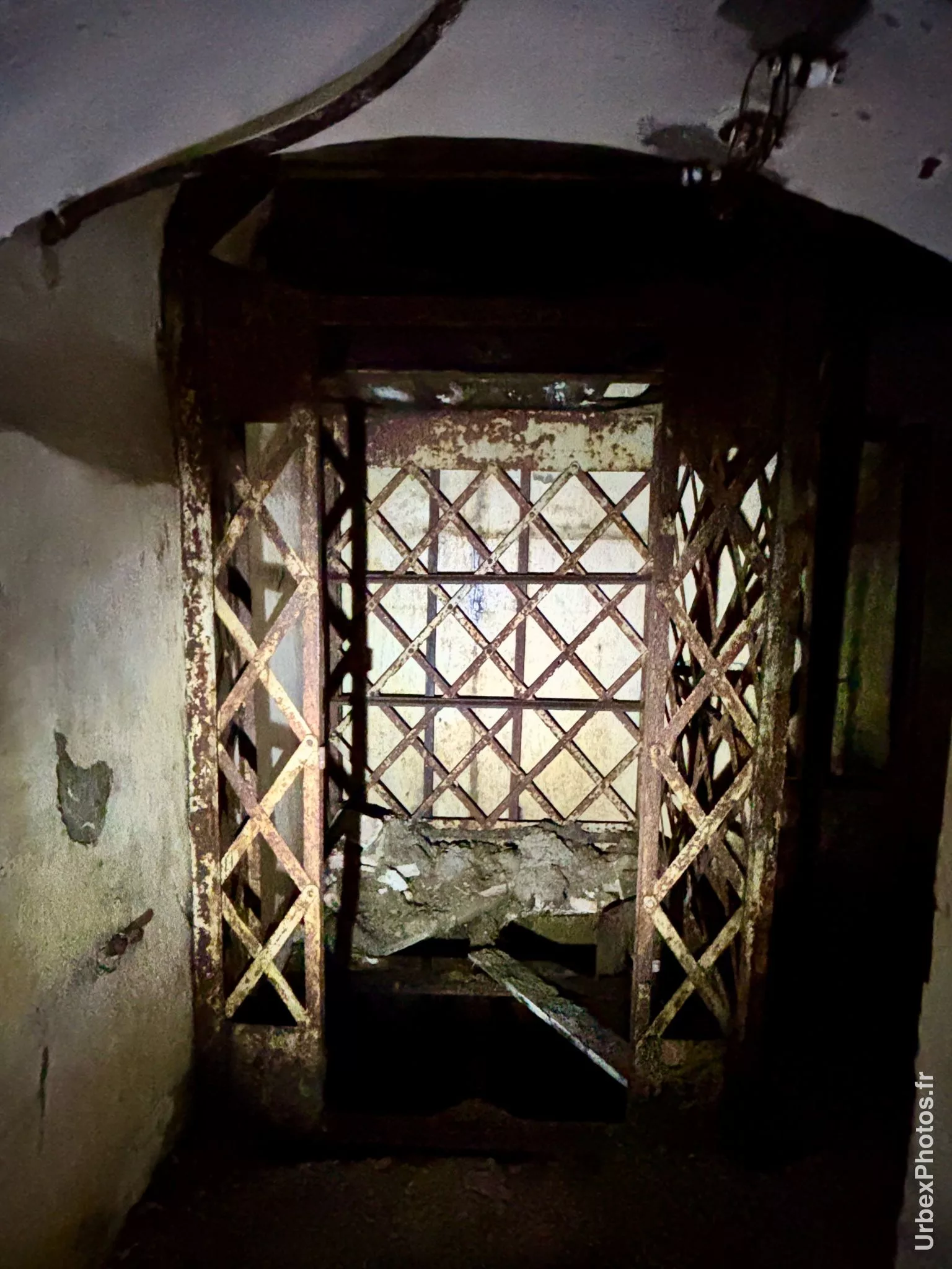 Cabine d'ascenseur du Fort Crucifix
