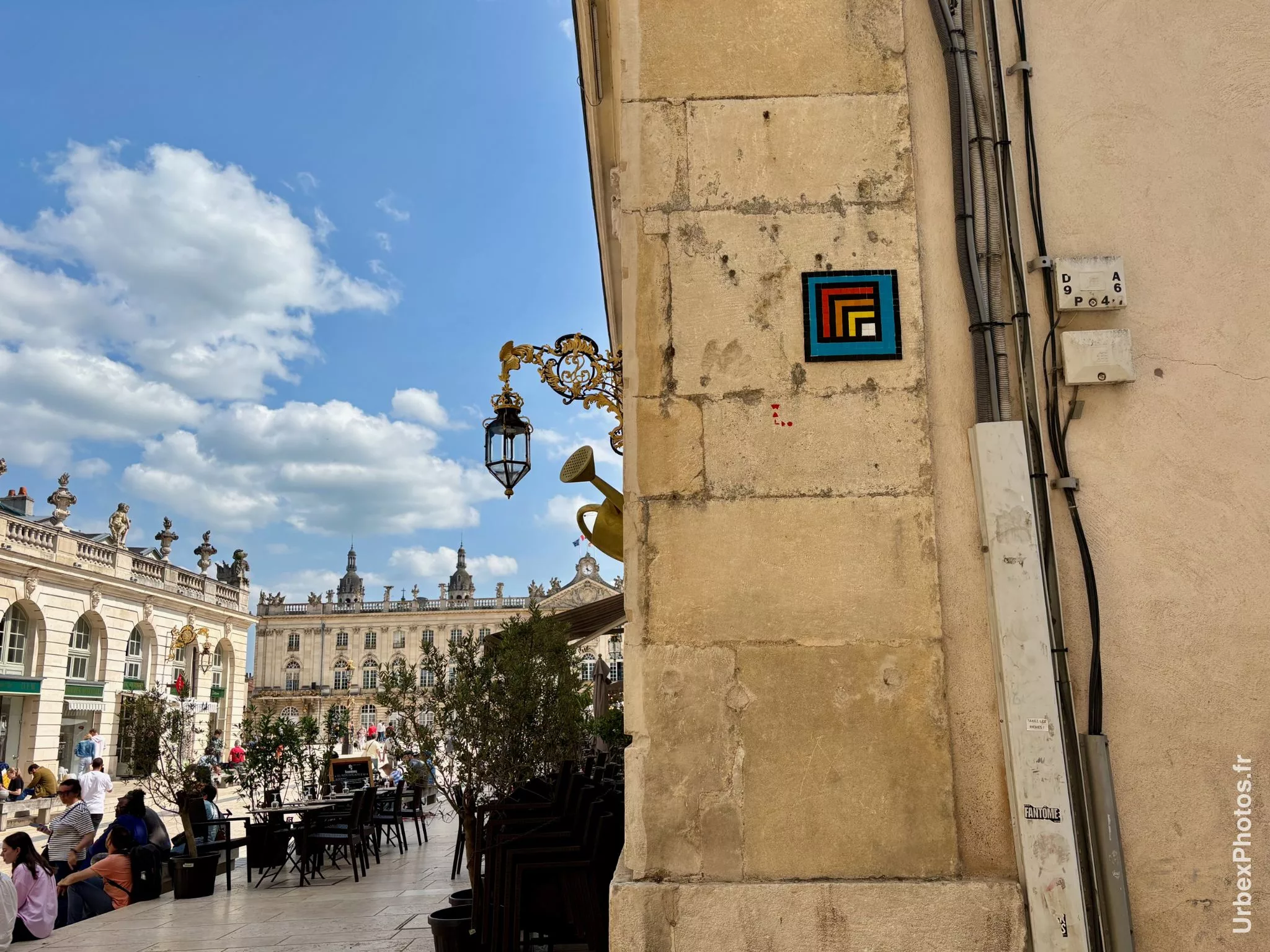 Mosaïque street art Nancy ABstraite