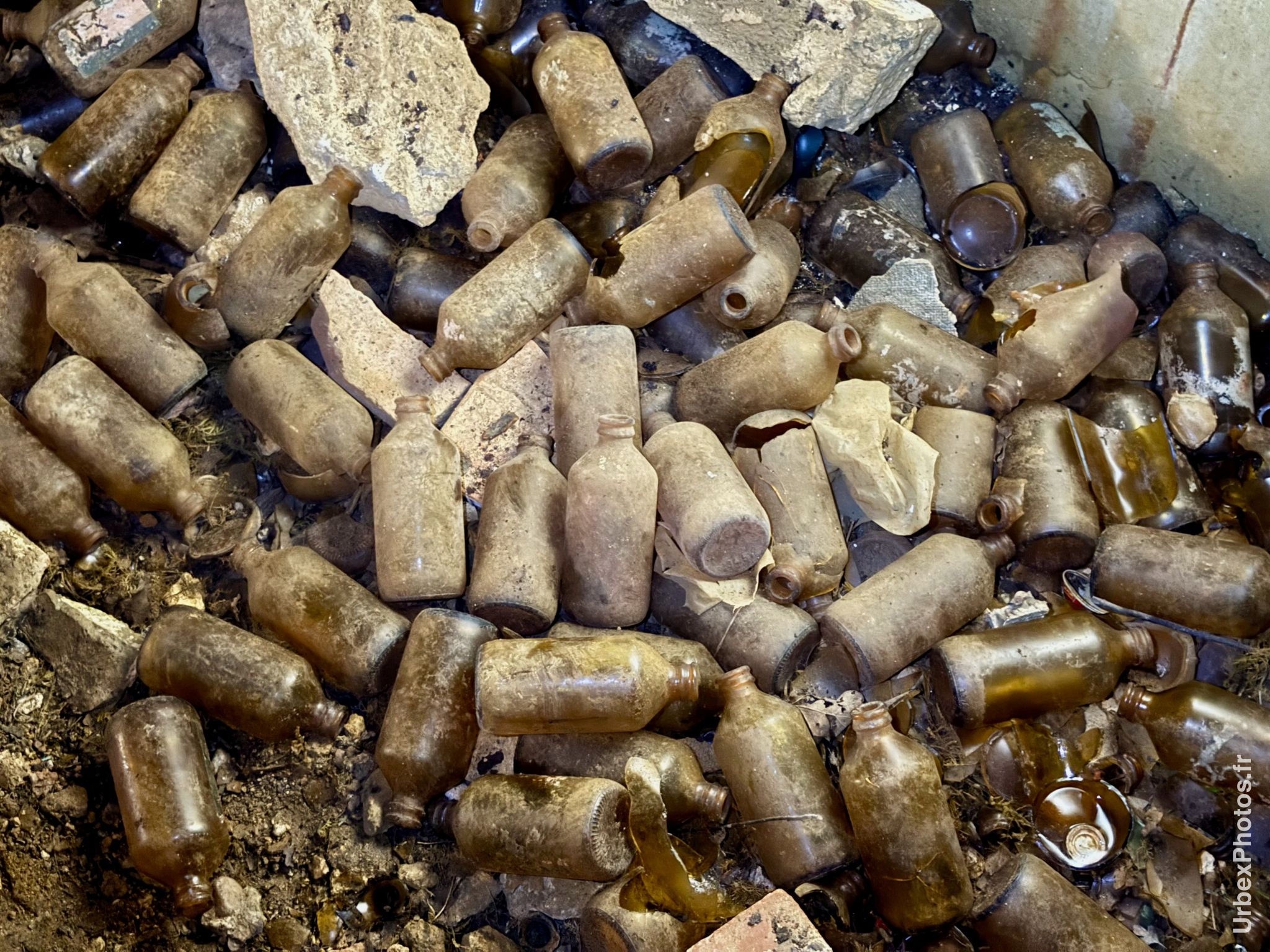 Bouteilles de bière vides