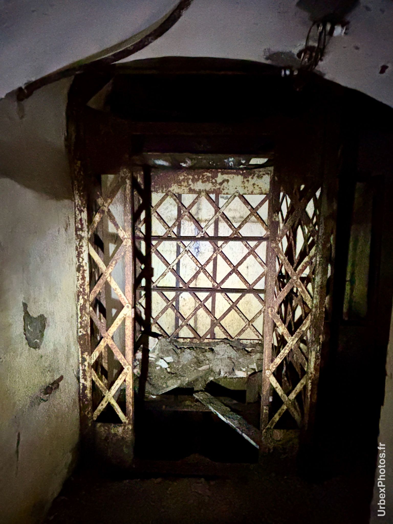 Cabine d'ascenseur du Fort Crucifix