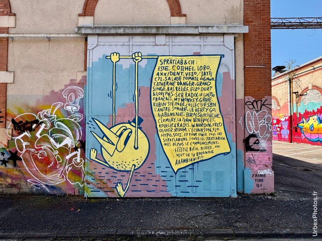 Graffitis dans l'Usine Alstom