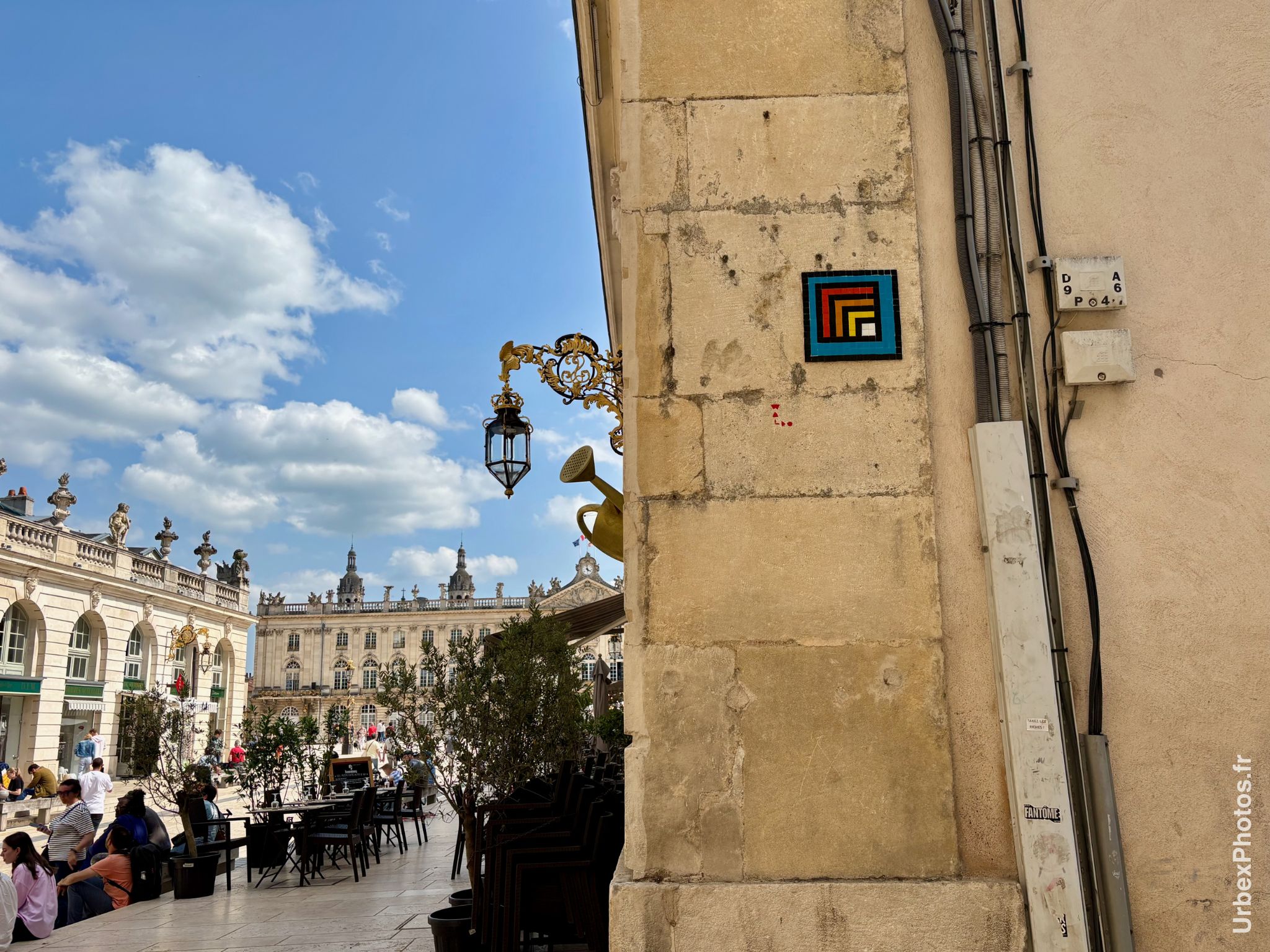 Mosaïque street art Nancy ABstraite