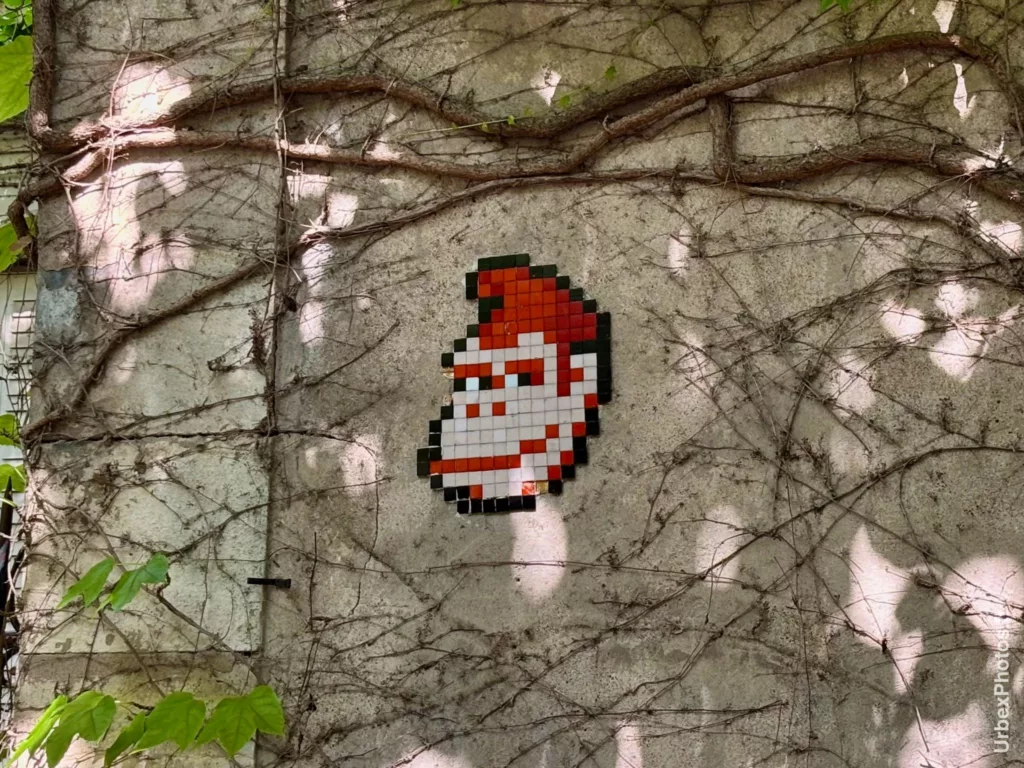 Mosaïque street art Nancy Donkey Kong (gros plan)