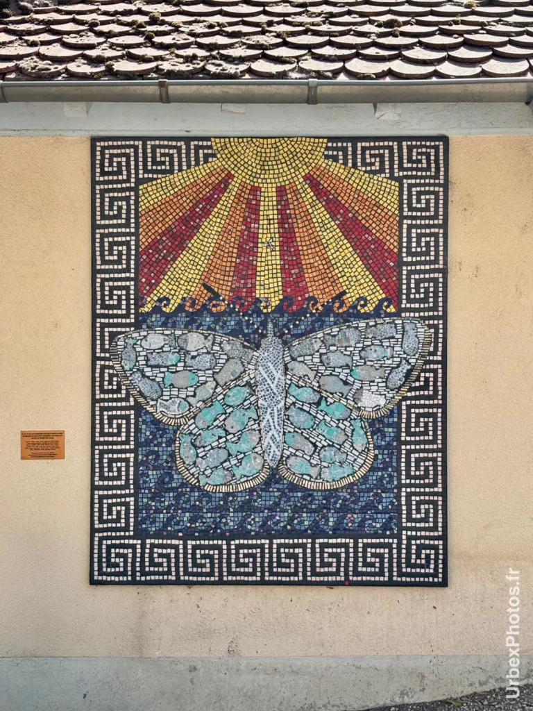 Mosaïque street art Nancy papillon