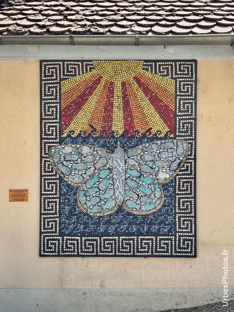 Mosaïque street art Nancy papillon