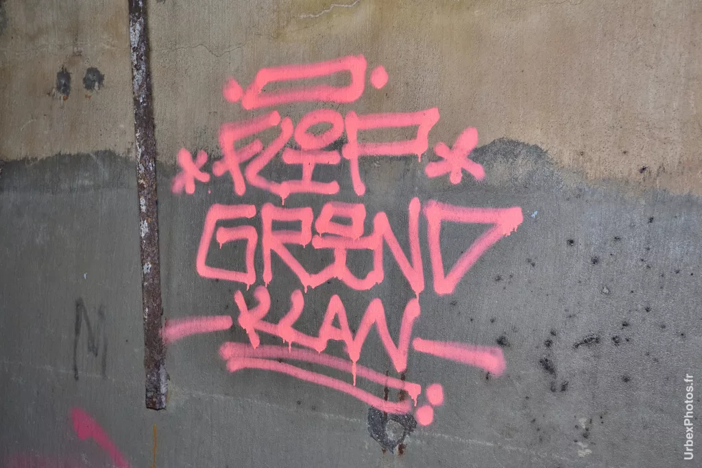 Graffiti dans un fort de la ligne Maginot