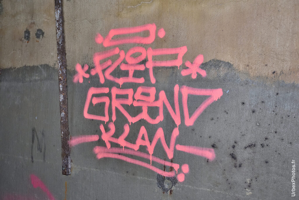 Graffiti dans un fort de la ligne Maginot