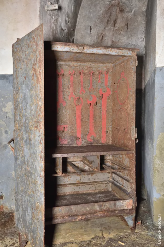Photo urbex d'une servante d'atelier de la ligne Maginot en Lorraine