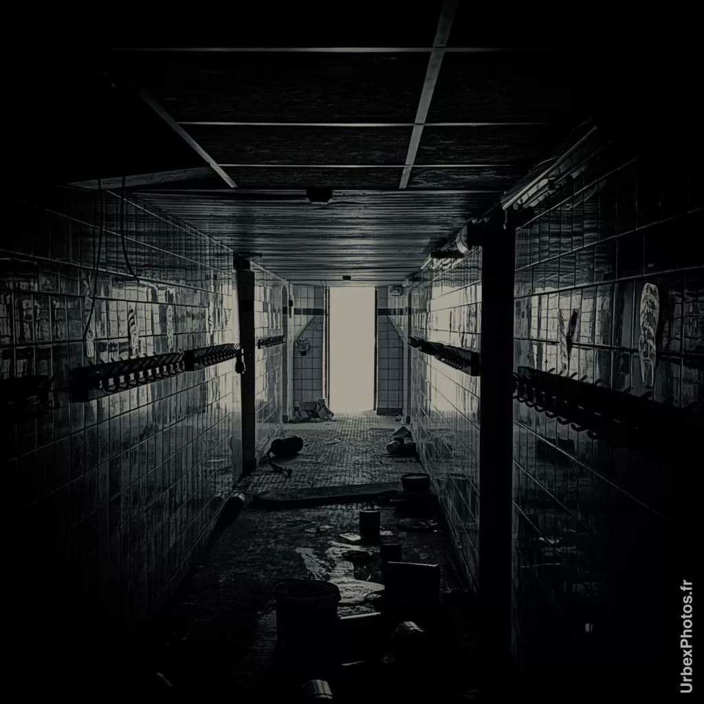 Couloir avec lumière au fond