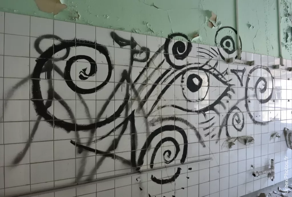 Un graffiti dans le Sanatorium Simone Weber