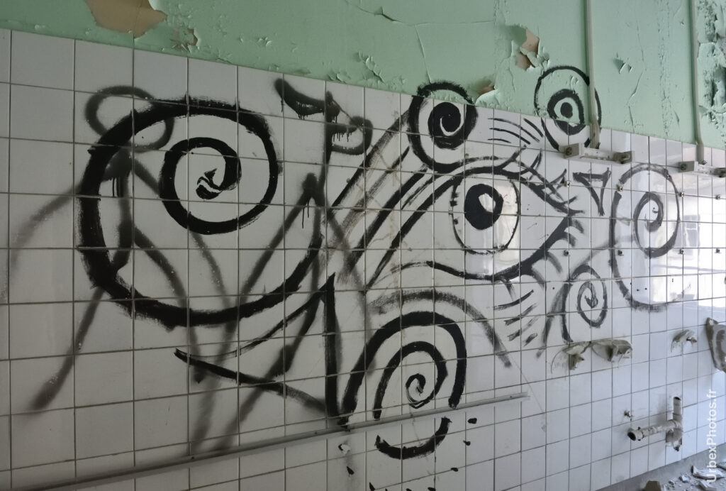 Un graffiti dans le Sanatorium Simone Weber
