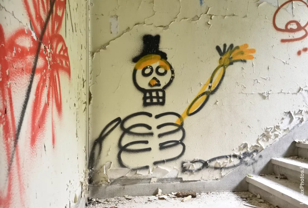 Un graffiti dans le Sanatorium Simone Weber