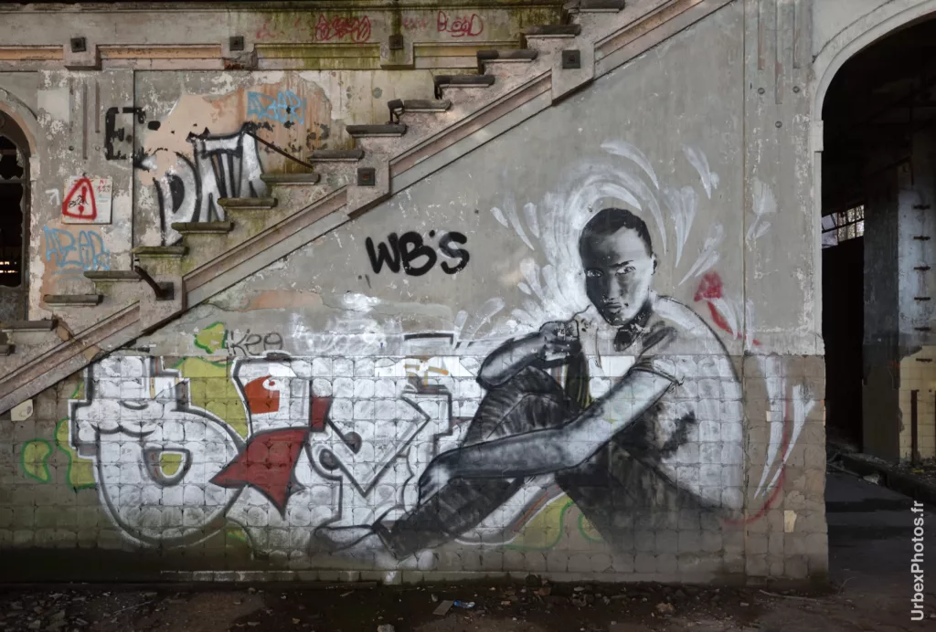 Un graffiti de la Mine Yutani