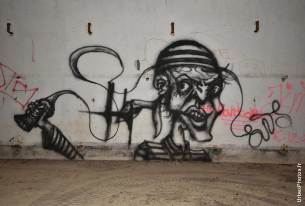 Graffiti dans l'un des magasins