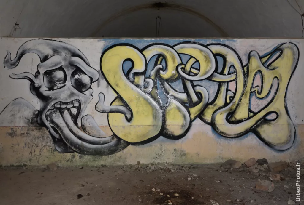 Graffiti dans l'un des magasins