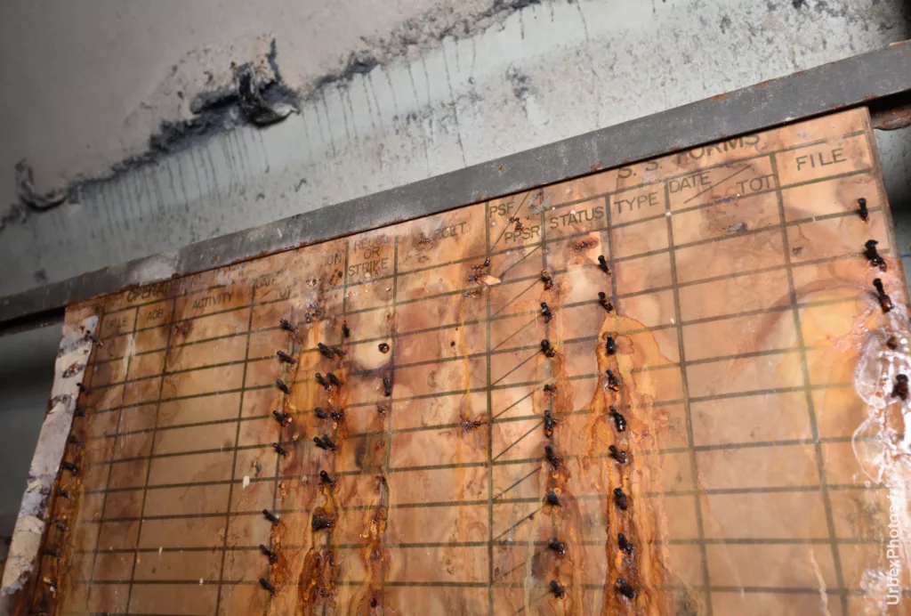 Photo urbex d'un panneau OTAN du Fort Bakélite en Lorraine