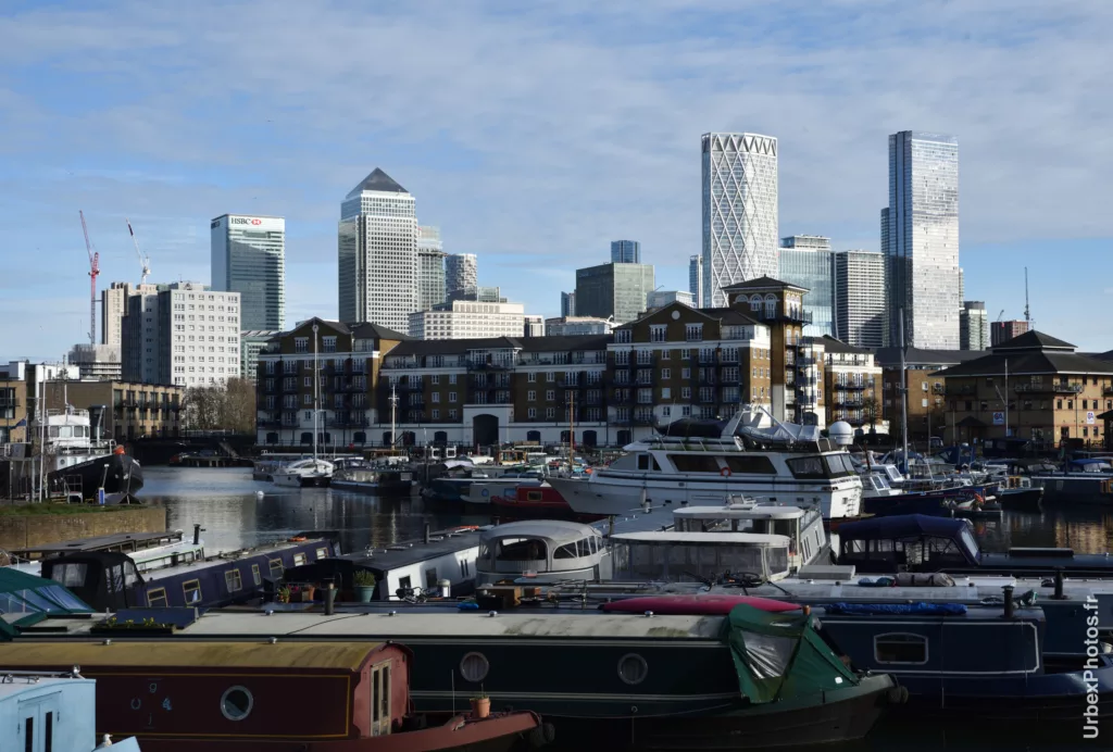 Limehouse Basin, Canary Wharf, London
