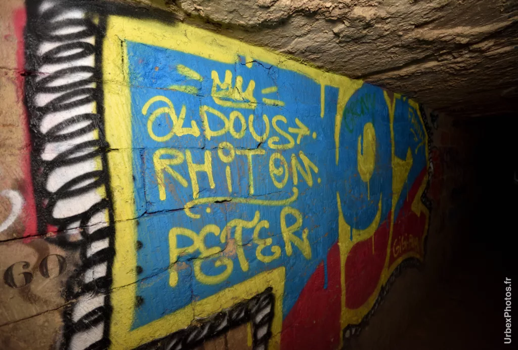 Un graffiti dans les catacombes