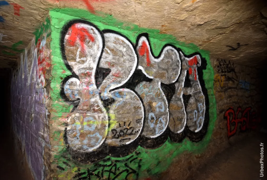 Un graffiti dans les catacombes