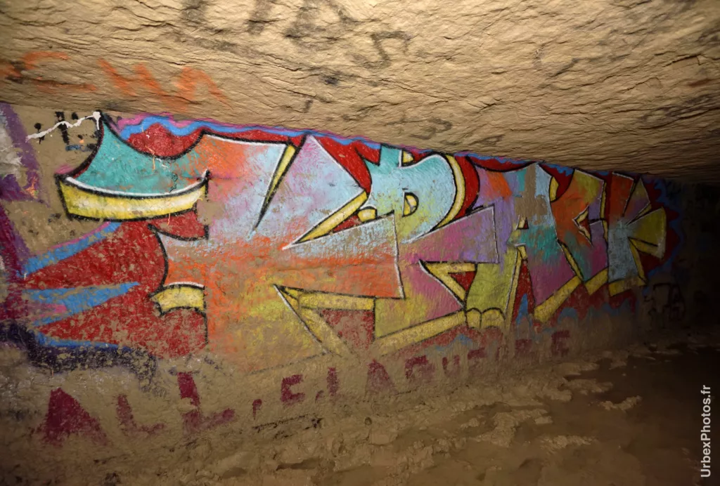 Un graffiti dans les catacombes