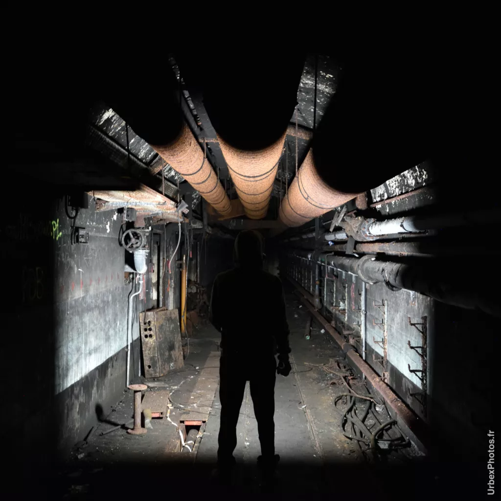 Photo urbex dans une galerie du Fort Giger en Lorraine