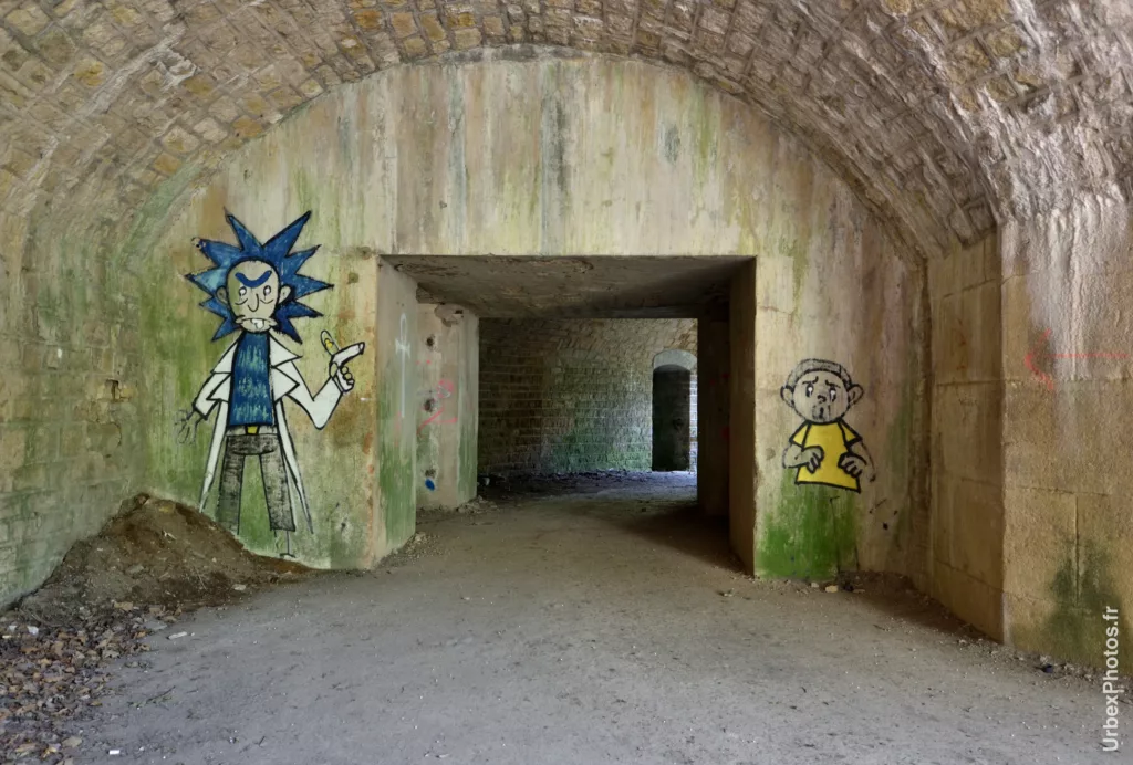Photo urbex de Rick et Morty dans le Fort Blitz en Lorraine