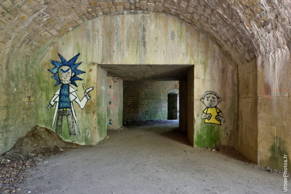 Photo urbex de Rick et Morty dans le Fort Blitz en Lorraine